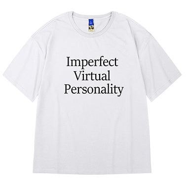 レターフロントプリント半袖Tシャツ U2113