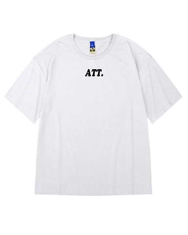カリグラフィロゴバックプリント半袖Tシャツ U2146