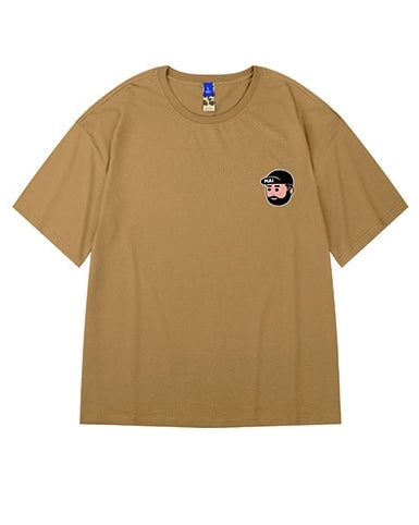 ポップフェイスミニデザイン半袖Tシャツ U2165