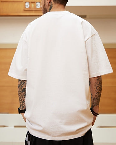 タイポグラフィデザインステートメント半袖Tシャツ U2157