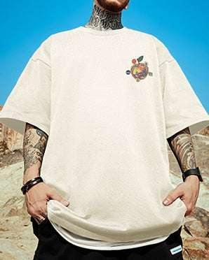 ポップアイコンコラージュプリント半袖Tシャツ U2164