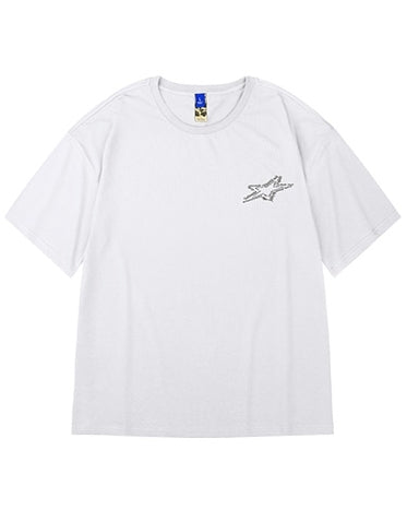 カリグラフィースターグラフィック半袖Tシャツ U2303