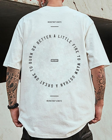 ラウンドレイアウトグラフィック半袖Tシャツ U2149