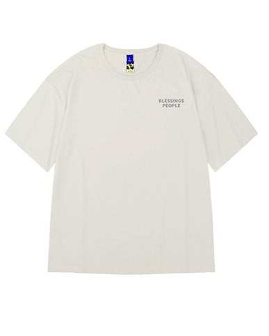 ナチュラルロゴアクセント半袖Tシャツ U2144