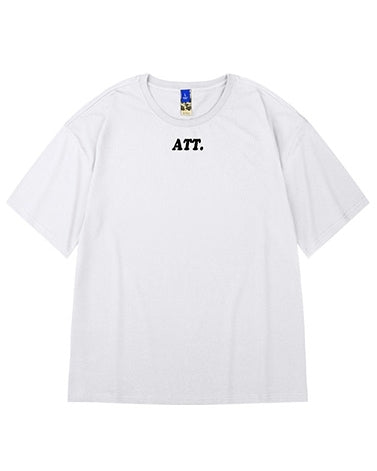 フロントポイントタイポグラフィ半袖Tシャツ U2153