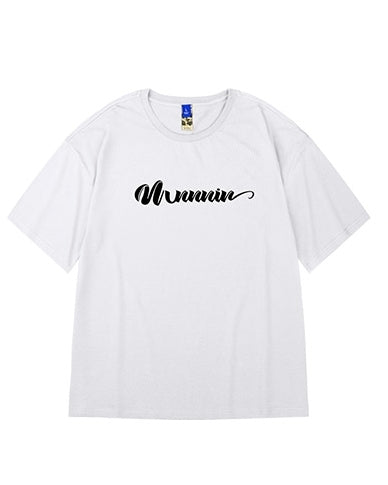 カリグラフィロゴフロント半袖Tシャツ U2138