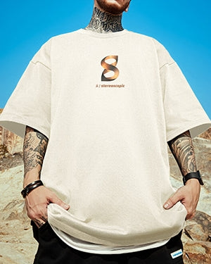 ビッグシルエットサンドシェイプ半袖Tシャツ U2197