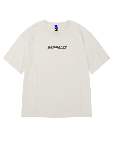 ダークストリートバックプリント半袖Tシャツ U2202