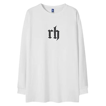 フロントポイントデザイン長袖Tシャツ U2277