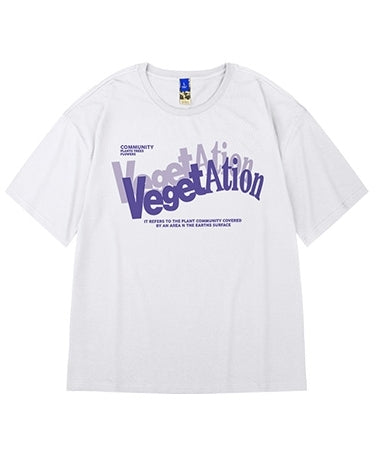 ストリートグラフィックフロントプリント半袖Tシャツ U2322