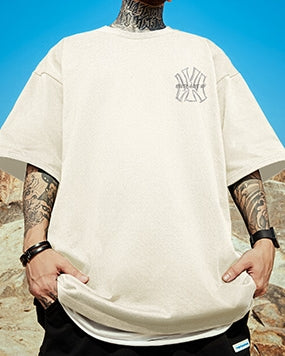 グラフィティロゴバックプリント半袖Tシャツ U2129