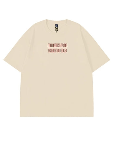アーチロゴメッセージバックプリント半袖Tシャツ U2135