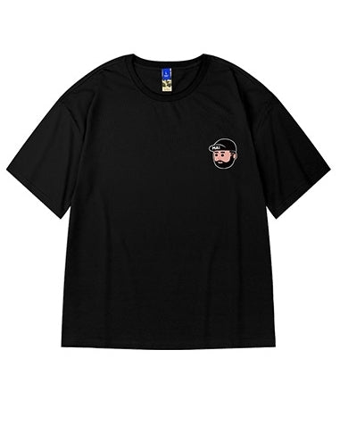 ポップフェイスミニデザイン半袖Tシャツ U2165