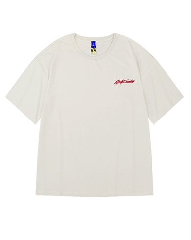 スタイリッシュテキスト半袖Tシャツ U2118