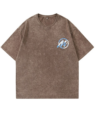 ピースグラフィックデザイン半袖Tシャツ U2245