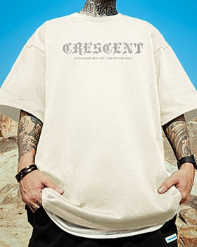 クレセントムーングラフィック半袖Tシャツ U2130