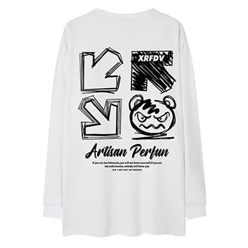 アロープリント長袖Tシャツ U2268