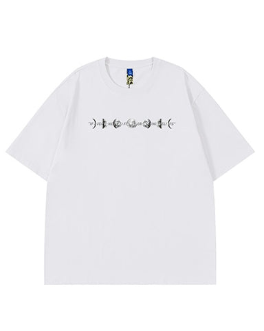 ムーンサイクルデザイン半袖Tシャツ U2124