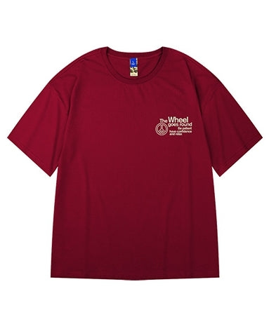 ペイズリーピースシンボル半袖Tシャツ U2263