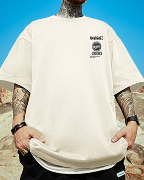 ストリートロゴタイポグラフィ半袖Tシャツ U2195