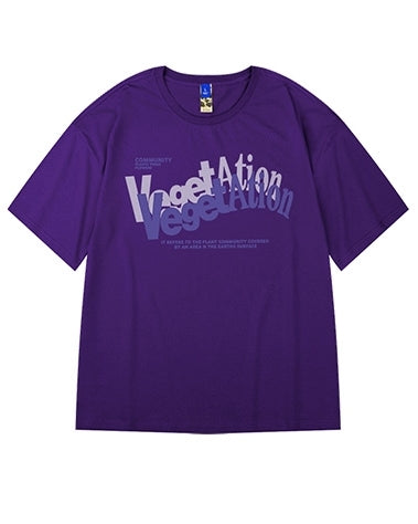 ストリートグラフィックフロントプリント半袖Tシャツ U2322