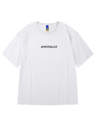 ダークストリートバックプリント半袖Tシャツ U2202