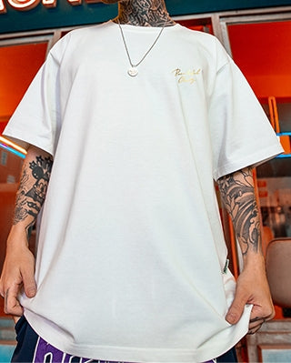 ゴールドラインアートグラフィック半袖Tシャツ U2486