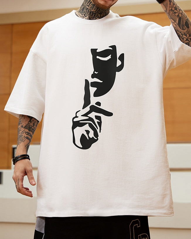 クールエクスプレッションデザイン半袖Tシャツ U2192