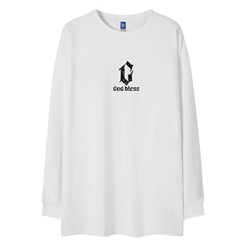 フロントポイントデザイン長袖Tシャツ U2284