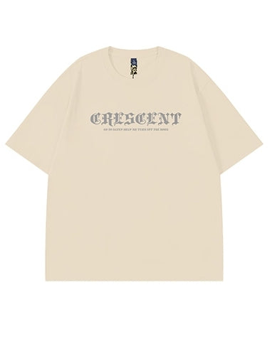 クレセントムーングラフィック半袖Tシャツ U2130