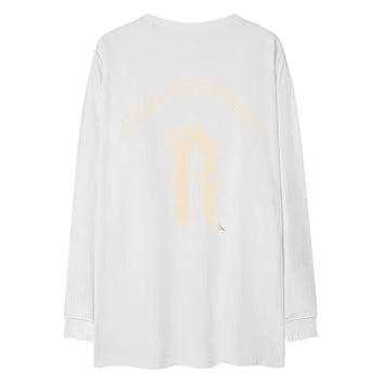 Rバックプリント長袖Tシャツ U2286