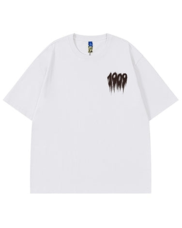 ドリッピングナンバーグラフィック半袖Tシャツ U2304