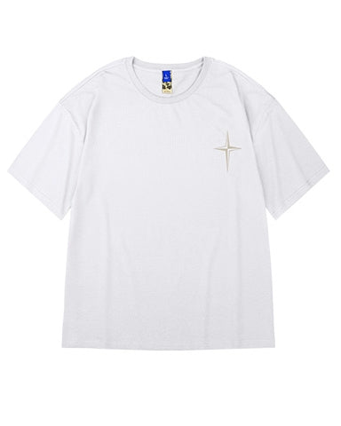 シンプルクロスモチーフ半袖Tシャツ U2155