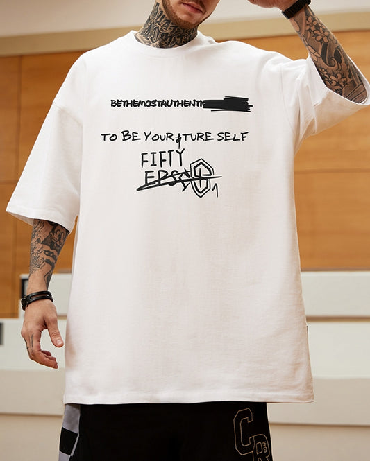 クラッシュレタリング半袖Tシャツ U2187