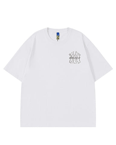 グラフィティロゴバックプリント半袖Tシャツ U2129