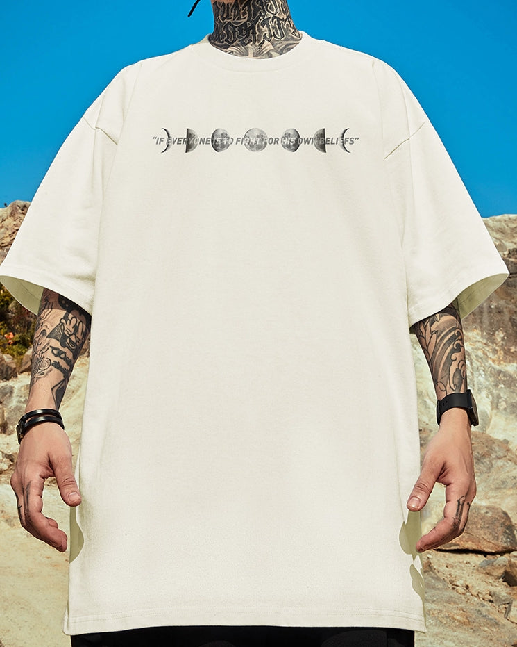 ムーンサイクルデザイン半袖Tシャツ U2124