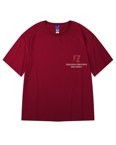 ボルテージグラフィックバックプリント半袖Tシャツ U2256