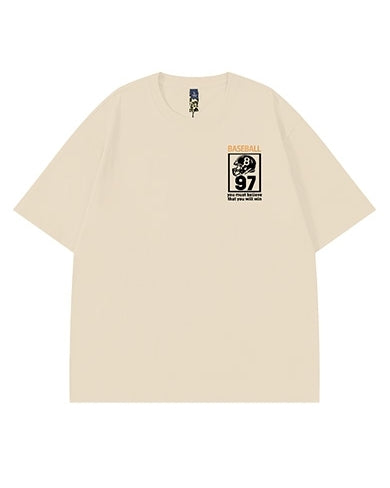 モチベーションテキストレイアウト半袖Tシャツ U2178