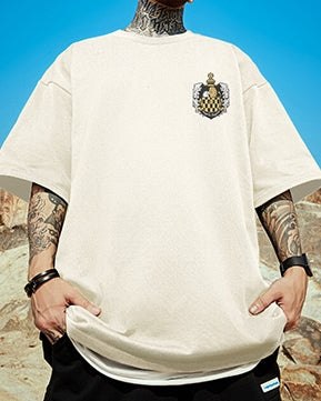 ダークフォントグラフィックデザイン半袖Tシャツ U2168