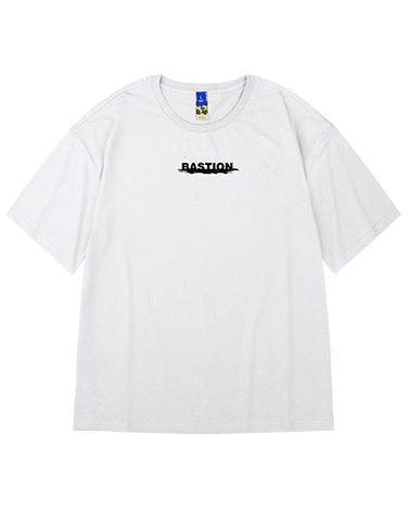 フローティングイニシャルプリント半袖Tシャツ U2190