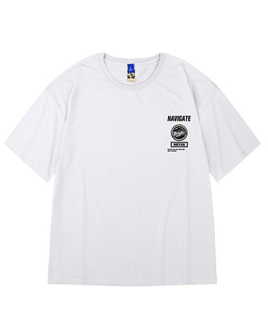 ストリートロゴタイポグラフィ半袖Tシャツ U2195