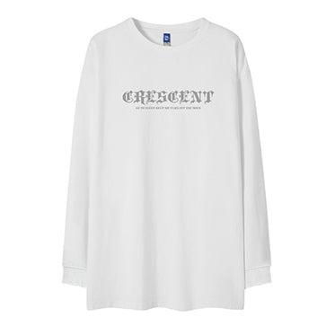 長袖クレセントムーンバックTシャツ U2265