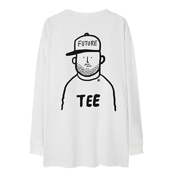 バックイラスト長袖Tシャツ U2275