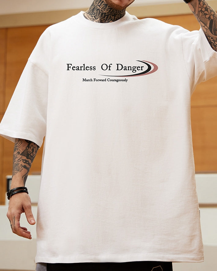 コートスタイルモチーフプリント半袖Tシャツ U2152