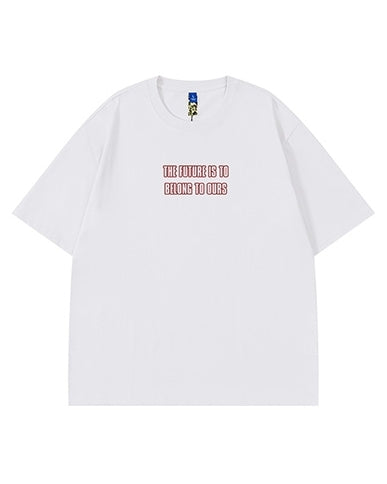 アーチロゴメッセージバックプリント半袖Tシャツ U2135
