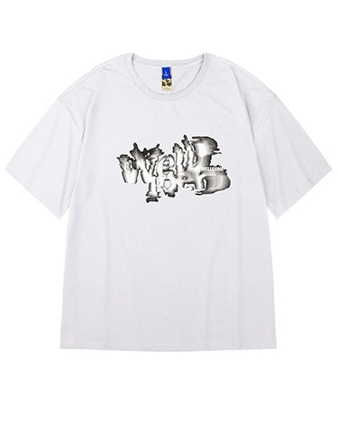 ブラータイポグラフィフロント半袖Tシャツ U2210