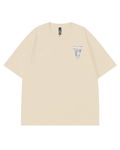 フォグレターグラフィックアート半袖Tシャツ U2191