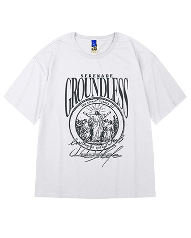 クラシックメッセージグラフィック半袖Tシャツ U2288