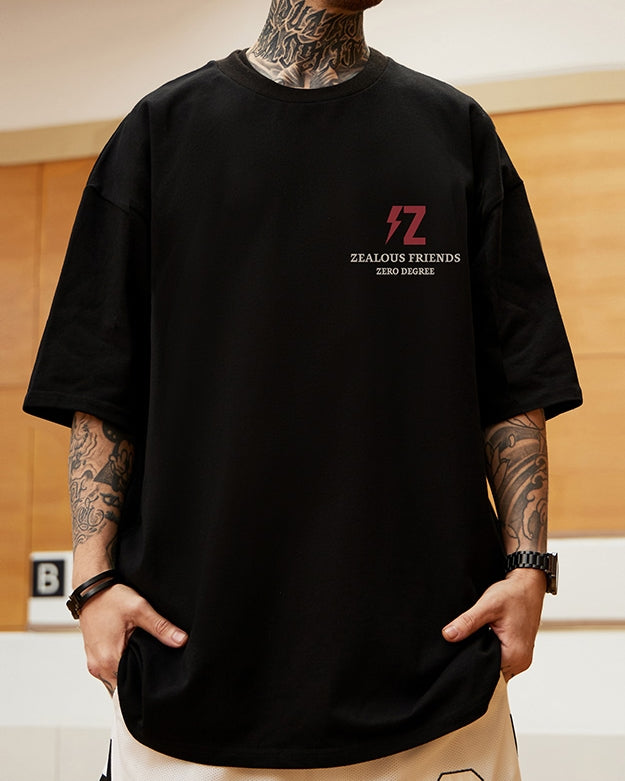 ボルテージグラフィックバックプリント半袖Tシャツ U2256