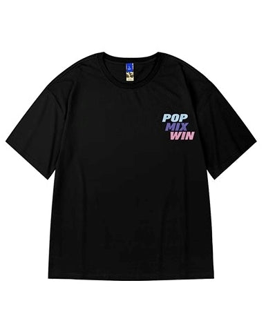 カラースプラッシュタイポ半袖Tシャツ U2240